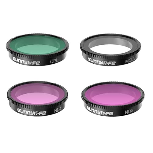 Insta360 GO 3/GO 2 対応 レンズフィルター GO 3 用 ND4 8 16 32 MCUV CPL ND フィルター セット カメラアクセサリー (UV+CPL+ND4+ND8)