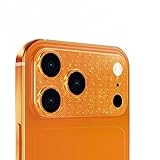 Compatible with iPhone 17 Pro Max Camera Lens Protector AR + AF Glitter Lens Anti-Scratch Protective Film Screen Cover (Gold)