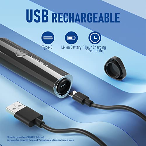 Suprent Nose Hair Trimmer For Men, Rechargeable Usb-C Nose Trimmer With Ipx7 Waterproof Wet/Dry, Precision & Painless Eyebrow & Facial Hair Trimmer Kit (New Version) #TOP1