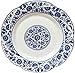 XJWWW -URG porcelanowy talerz obiadowy w chińskim stylu - gładka powierzchnia wykwintne wzory łatwe do czyszczenia - niebieski i biały talerz ceramiczny - nadaje się do lodówek, zmywarek, mikrofalówek XJWWW-URG