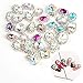 Produktbild MWOOT 1 Packung Strasssteinchen (1500Stk) und 30 Glitzersteine für Nageldesign, Gemischte Strasssteine Set für Fingernägel Aufkleben, Nagelschmuck Zubehör