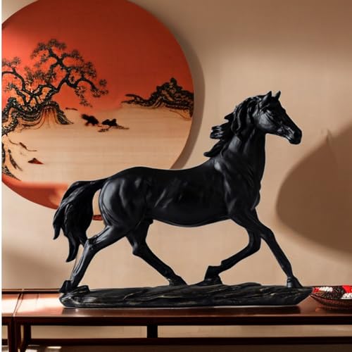 Estatua de caballo coleccionable de resina 11.5 pulg miniatura 2