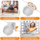 daphomeu Mirror Lights 14 Bulbs, Hollywood Mirror Light Kit, Vanity Lights Perfectly Hidden Cables, 3 Colors and 10 Intensities, USB Make up Lamp for Dressing Table, Bathroom, Bedroom - 6