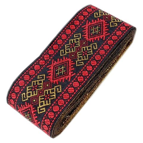 Simple Geometric Style Lace Trim, Jacquard Ribbon Embroidered for DIY Handmade Bag Straps Camera Strap Webbing Cover