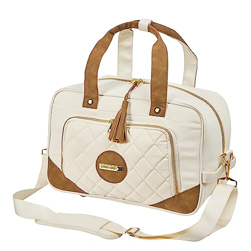 Cabin Max Vela reistas, vliegenvrij op Easyjet, reistas voor dames, crème, 40 x 20 x 25cm