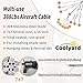 COOLYARD Shade Sail Hardware Kit Ratchet Winch Set Cable Rope Tightener 6 Inch Hanging Kit Pad Eyes Snap Hooks for Rectangle Square Triangle Shade Sail Installation