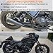 Midimttop Motorcycle Stainless Steel Full Complete System Exhaust Muffler Pipe Header & Mid Pipe & Tail Muffler Compatible with Ho-n&da Rebel CMX 1100 CMX1100 2021 2022 2023 2024 (Without Silencer)