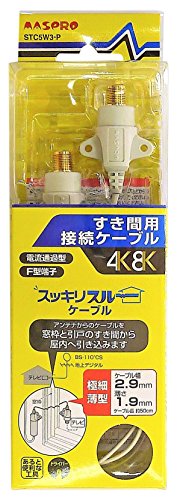 3連すきまケーブル Amazon | F-Factory 隙間ケーブル サッシケーブル アンテナ