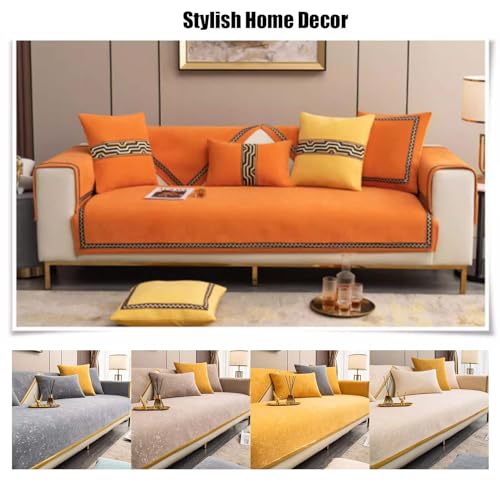 Funda para sofa de 3 plazas con protector elastico para forma L 8