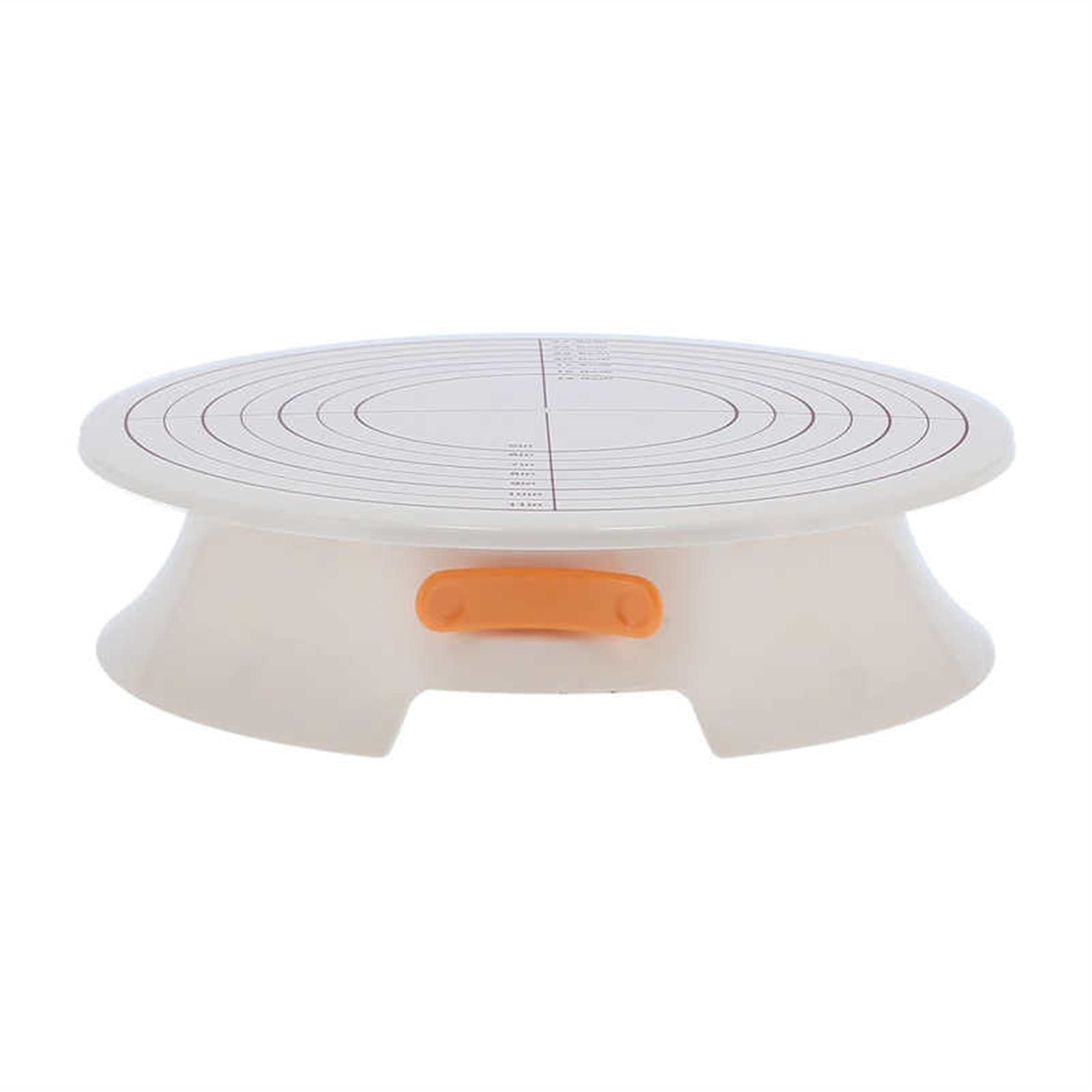 Tortenplatte Drehbar Kuchen Drehteller DIY. Kuchen Drehteller Basis Rutschfest Drehende Kuchen Dekorieren Ständer Backwerkzeug mit Skala Rotierender Kuchen Drehteller Kuchen dekorieren Verbrauchsmater