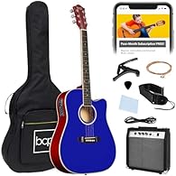 ALL IN ONE ACOUSTIC GUITAR SET No need to buy extra accessories, this all inclusive kit comes with amp, gig bag, belt, pick set and more DEFINITIVE ANFINITIVE AND SECOND MEDIATE GUITARE: experiment with sound configuration to better fit your genre an...