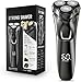 Cordless Electric Razor for Men: 4D Floating Mens Shavers Waterproof with LED Display & Travel Lock - USB Rechargeable Beard Shaver with Pop-up Trimmer