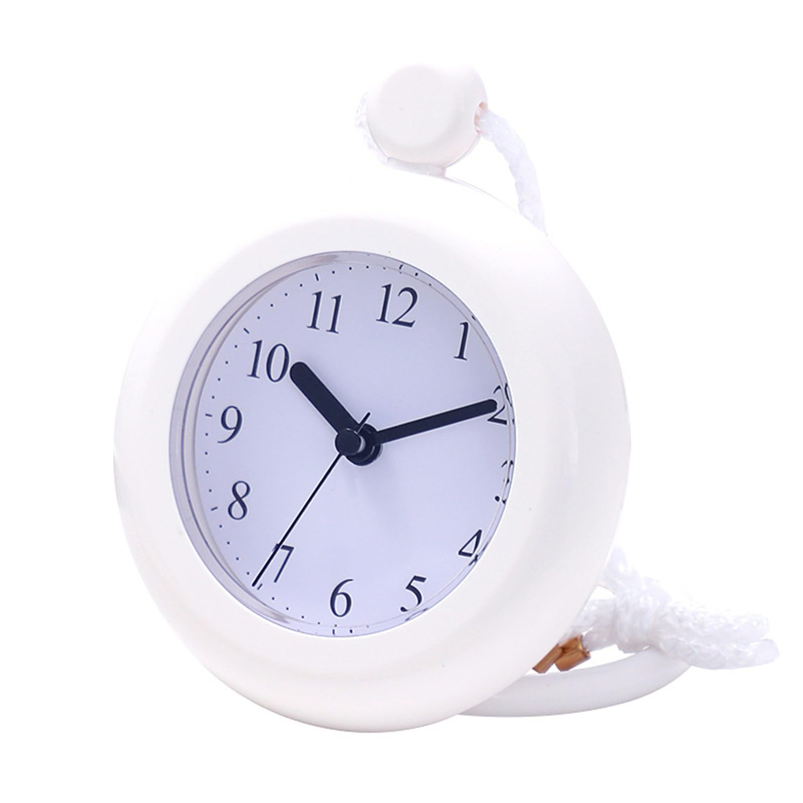 HDOYTXXM Silents Waterproof Bathroom Clock, Shower, Wall, Silents None-Ticking Battery Operated Bathroom Bath Rope Shower Waterproof