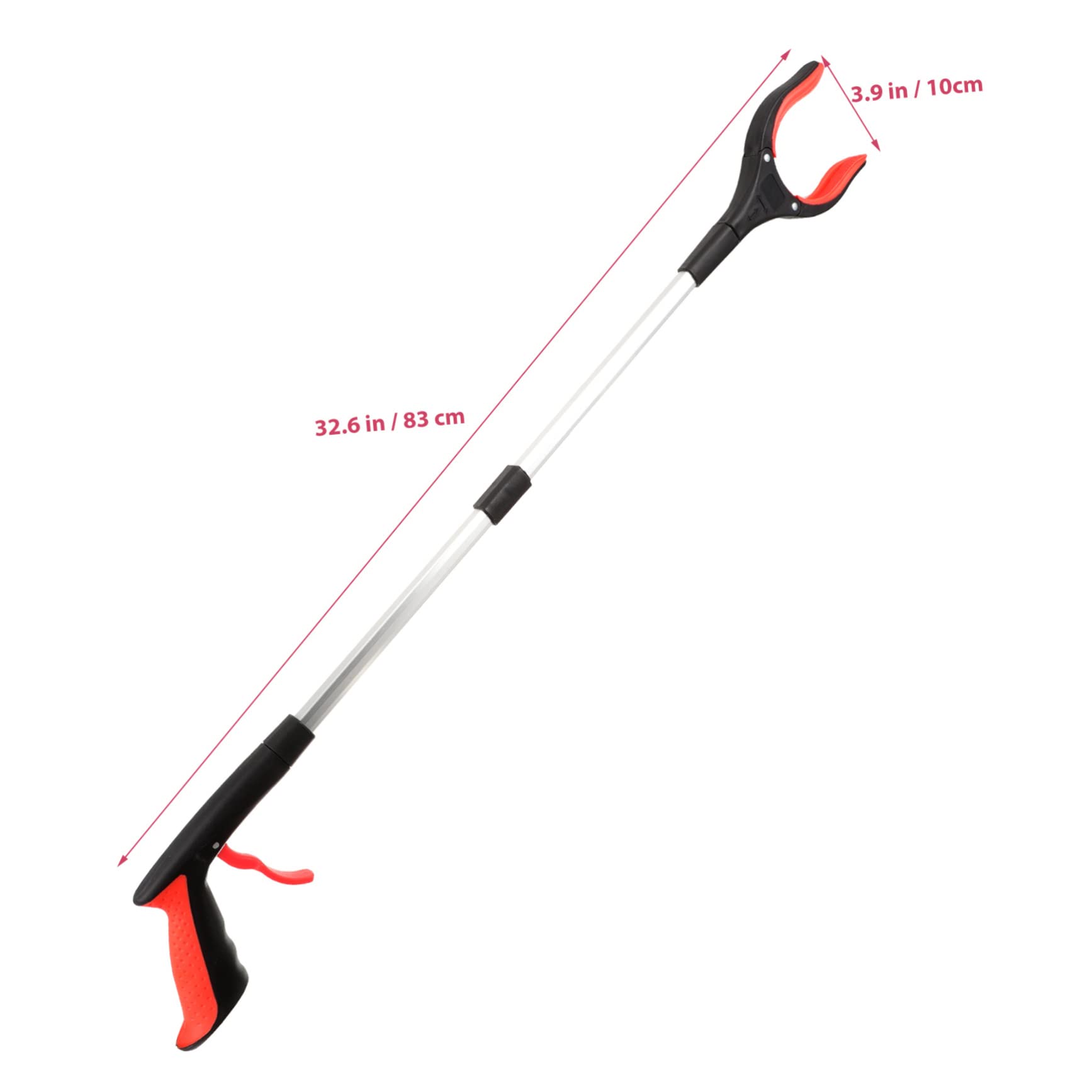 Gogogmee Trash Grabber Tool Heavy Duty Garbage Picker with Quick Clamps Portable and Lightweight Design for Easy Litter Collection Outdoors for Elderly and Home Use