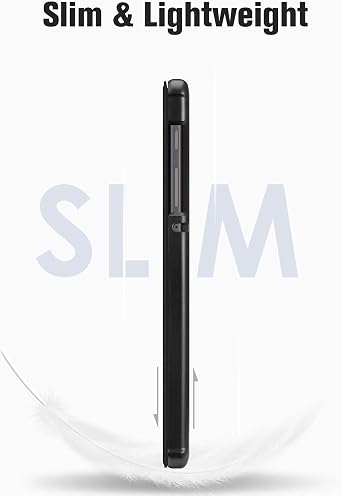 Fintie Slim Case for Samsung Galaxy Tab A7 Lite 8.7 Inch 2021 | Lightweight, Ultra Thin Hard Back Cover, Tri-Fold Stand, Compatible with SM-T220/T225/T227, Black