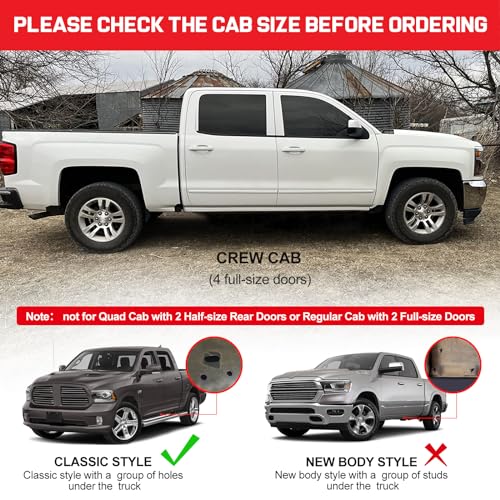 Estribos para Dodge Ram Crew Cab 2009-2018, Caja Negra miniatura 3