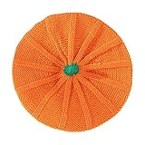 [Dickly] かぼちゃ帽子 かぼちゃベレー帽 ニット帽子 秋 カジュアル ポータブルスタイリッシュ パーティー 帽子ハロウィン装飾 学園祭 魔女 舞台 感謝祭, 大人