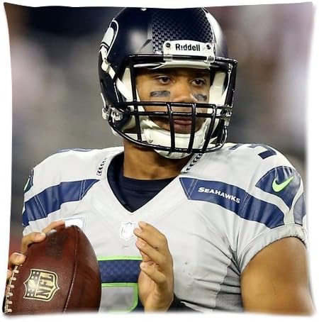 russell wilson Zippered Pillow Case Cushion Case Pillow Cover 18"x18"(two sides)