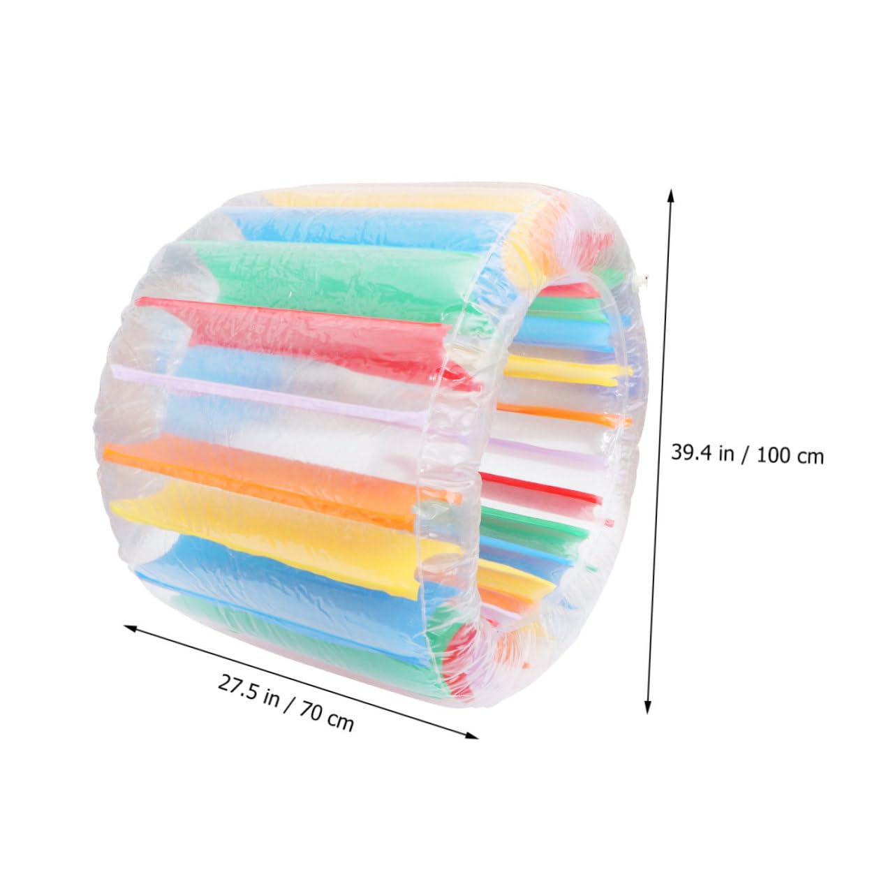 Juguete Inflable para Piscina de PVC 1pieza, Rodillo Flotante | Colorido, Protección de Aire Integrada, Inflado y Desinflado Rápidos, para Fiestas al Aire Libre