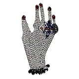 Applique (mariage) perles strass coudre Craft patches appliqué