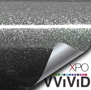VViViD Black Galaxy Granite 15.9 Inch x 60 Inch Self Adhesive Vinyl wrap (1 roll)