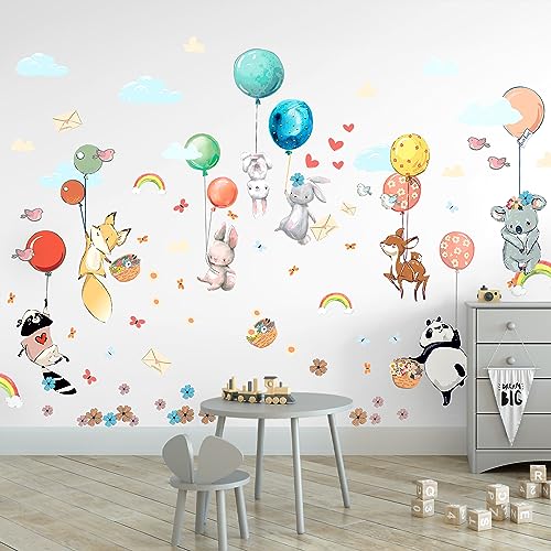 Hot Air Balloon Wall Decals by Lipastick - Peel and