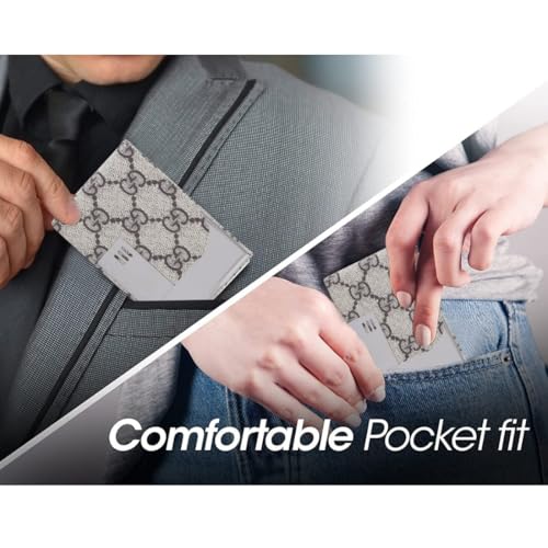 Image of Customised /Personlised Name Engraved Stainless Steel Metal Unisex RFID Blocking Business Visiting Wallet Card Holder for Men & Women /Gift Your Loved Once on Any Occasion (GG)