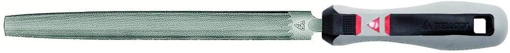 Bellota 4003-6 ENT. MB Half Round Mechanic's File with Bi-Material Handle 6 Inches Medium-Fine