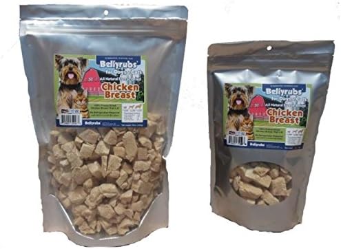 Bellyrubs Made in USA Freeze Dried Chicken Breast Dog and Cat Treat