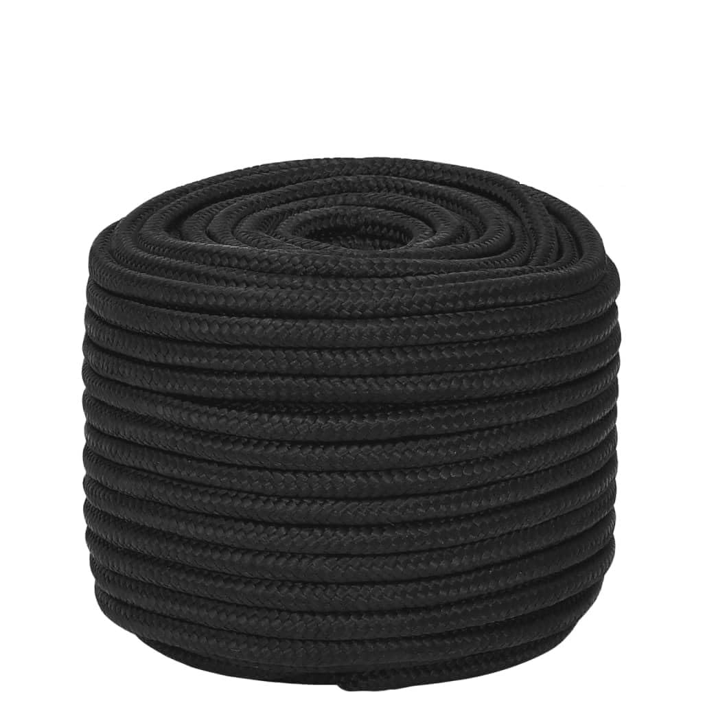 LAPOOH Cuerda de Barco Polipropileno Negro Intenso 12 mm 100 m, Roll Drap, Cuerda Marina, Cuerda Tendedero, Cuerda Toldo Exterior, Cuerda De Lona, Cuerda Barco - 152513