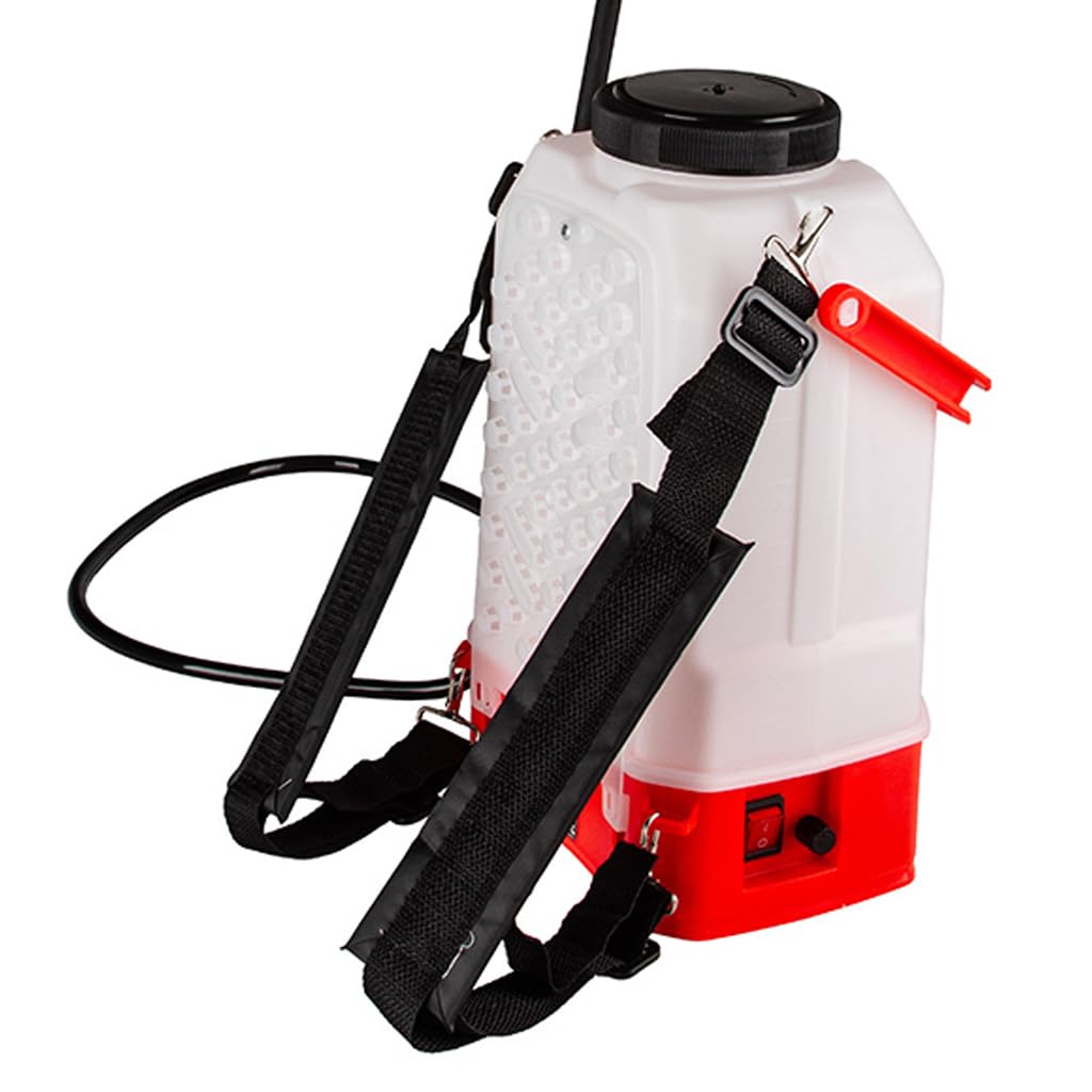 Irroratore a batteria 8 litri, 2,5Ah, pressione 5 bar, lancia regolabile 59-86 cm, con bratelle e supporto schiena