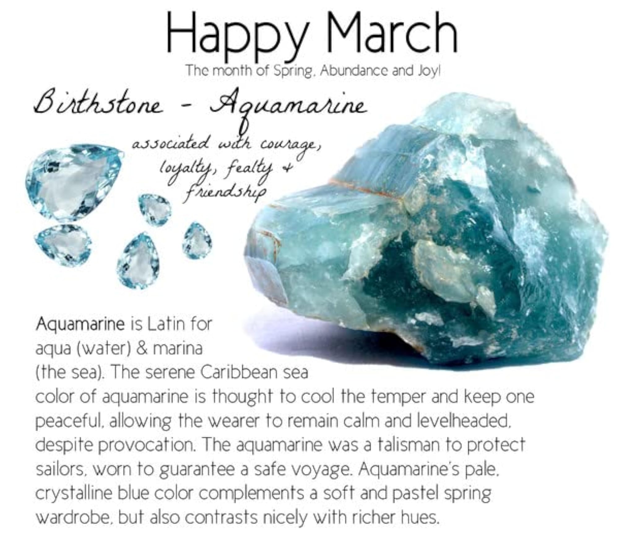 Natural Certified Aquamarine Loose Gemstone for Jewelry Making