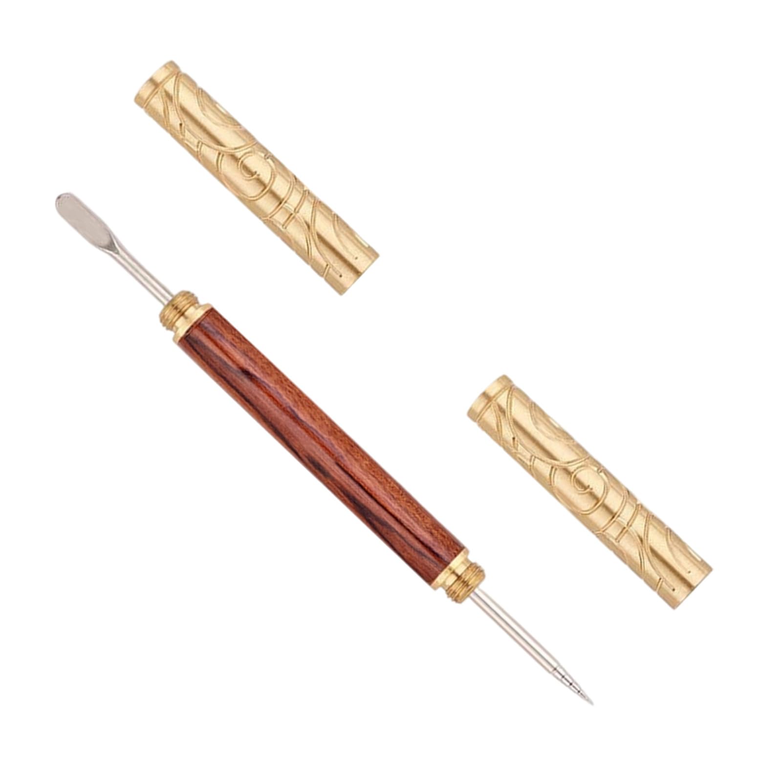 HDOYTXXM Latte Art Pen Stainless Steel with Wood Handle Baristas Tool for Art on Latte Cappuccinos Espressos Coffee Accessories Baristas Tool