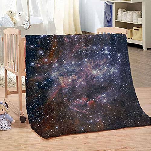 Couverture flanelle nuit étoilée 150x200cm plaid microfibre - 4