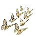 aooyaoo 48Pcs/Lot 3D Butterfly Kids Wall Stickers Fridge for Nursery Room Decoration