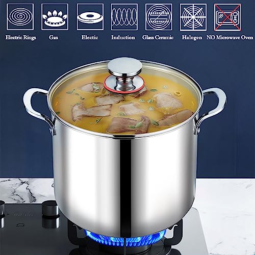 P&P Chef 12 Quart Stainless Steel Stockpot With Glass Lid thumb #4