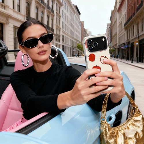 Coque iPhone 17 Pro Max antichoc antichoc fleur fleurie sans fil - 5