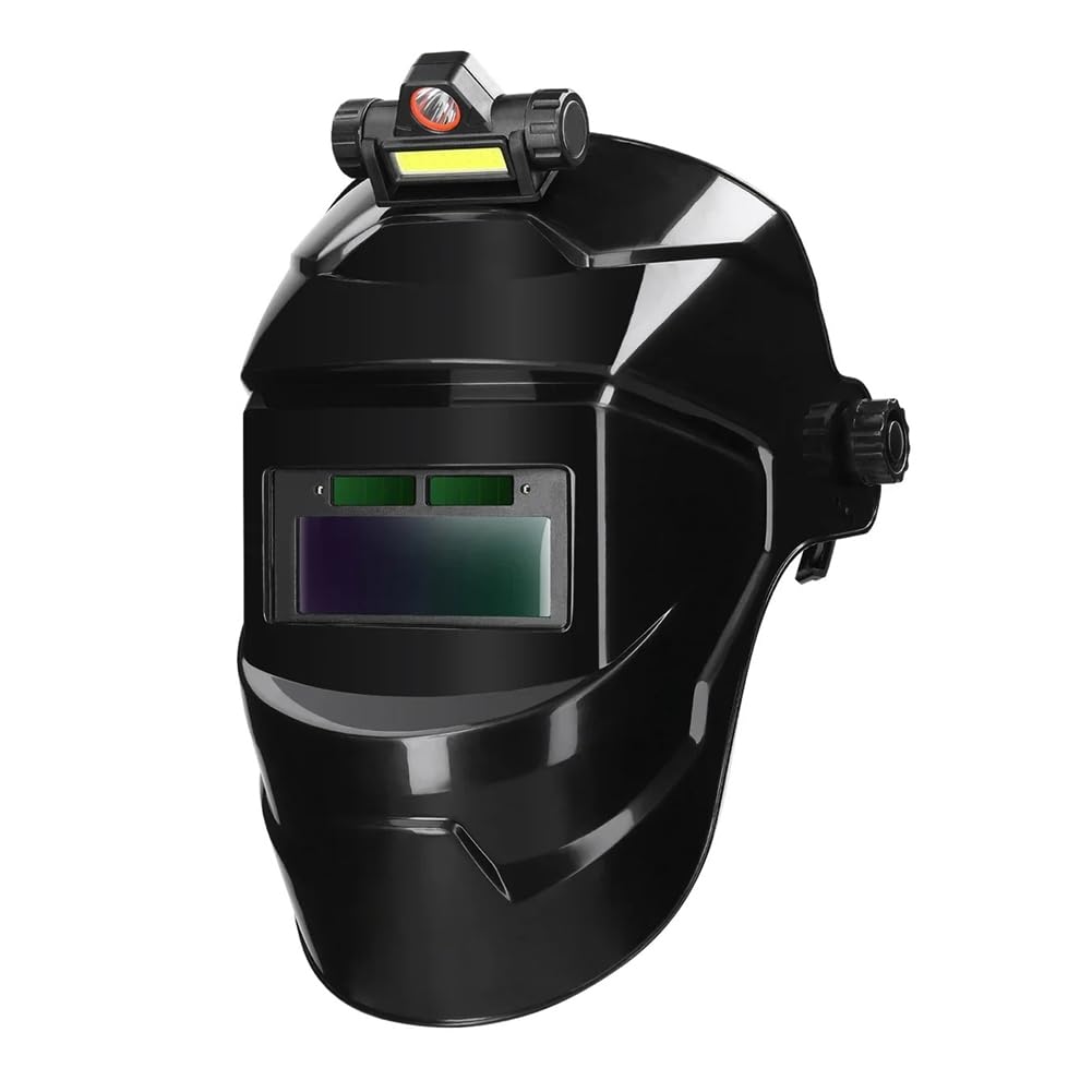 Jnchdghwa As Shown Automatic Dimming Welding Facemask Auto Darkening Welding Mask Automatic Dimming Facemask Large View Welding Helmet With Color And High Temperature Resistance