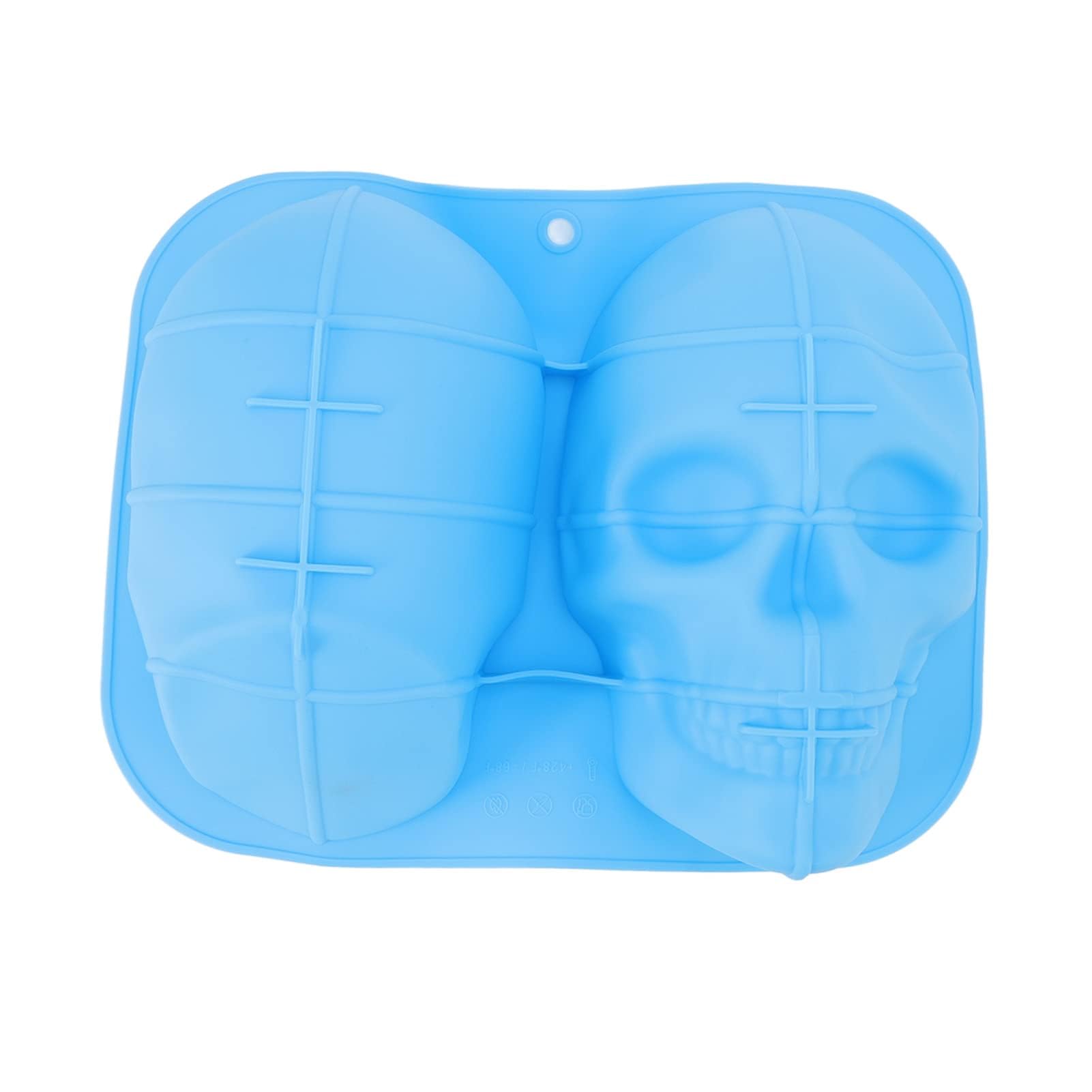 Cyrank Schädel Silikonform – 3D Totenkopf Backform Für Halloween & Parties | Ofengeeignet Bis 230°C