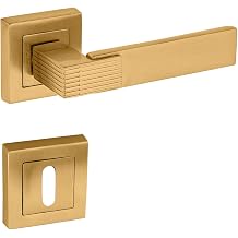 Premium Ahenk Kare Rozetli Kap  Kolu Oda-WC Lavabo Uyumlu Kap  Kolu/Sa -Sol Tak m/Alt n
