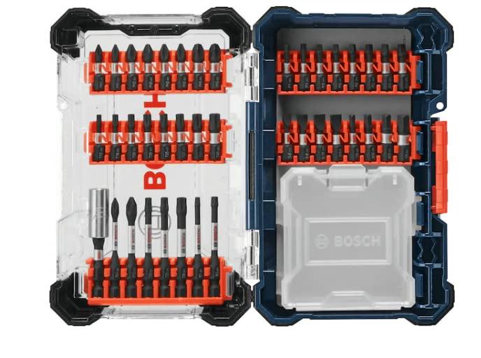 Bosch Lot de 40 embouts hexagonaux en alliage d'acier avec étui