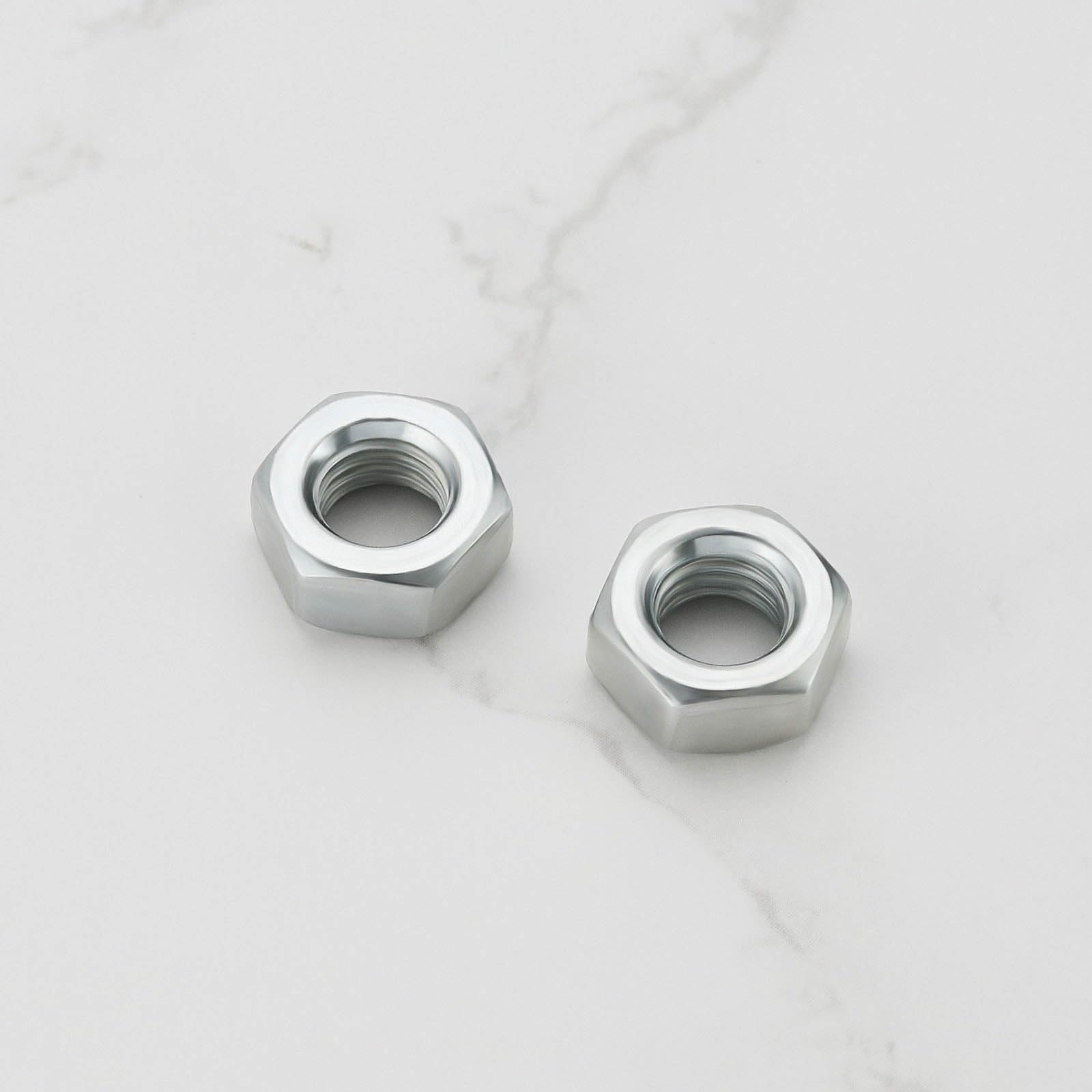 SG Store 100x Dadi Esagonali In Ferro Bianco Zinco M8 Dadi Esagonali DIN 934 M8 Zincati Con Chiave Misura 13,5 Per Riparazioni Domestiche Aste Filettate E Macchine Utensili Frenafiletti