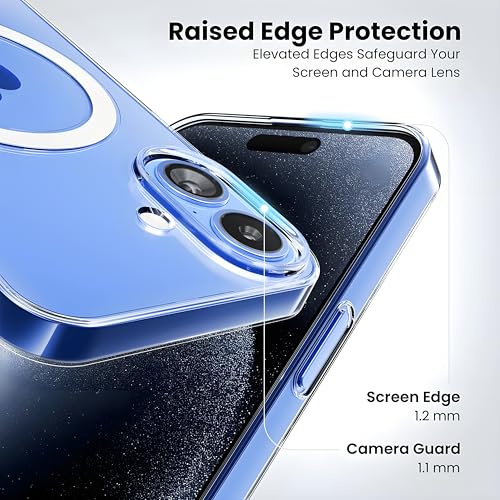 Image of Anti-Yellow Clear Case for iPhone 16 | UV Shield | Compatible with MagSafe | Drop Protection | Crystal Clear (TPU + Polycarbonate)
