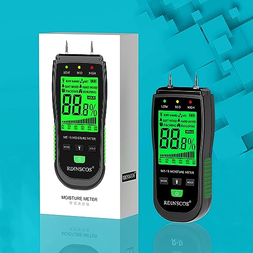 Feuchtigkeitsmessgerat Feuchtigkeitsmesser Detector Feuchtigkeitsdetektor Detector Pin-Typ Holzfeuchtemessgerat hörbarer Feuchtigkeitsmesser furHolz Brennholz wande Baustoffen
