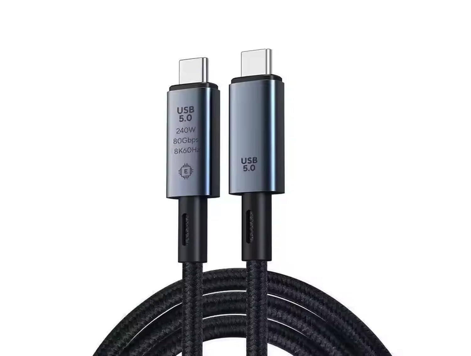 ETZIN 2M USB C Thunderbolt 5 Cable, 80Gbps Bandwidth, 80Gbps Date, 2 Meter 8K 4K Video Sync Display, 240W Fast Charging, Fully Compatible with Thunderbolt 4/3, Type USB-C, USB4 EPL-1592CC-picture-17