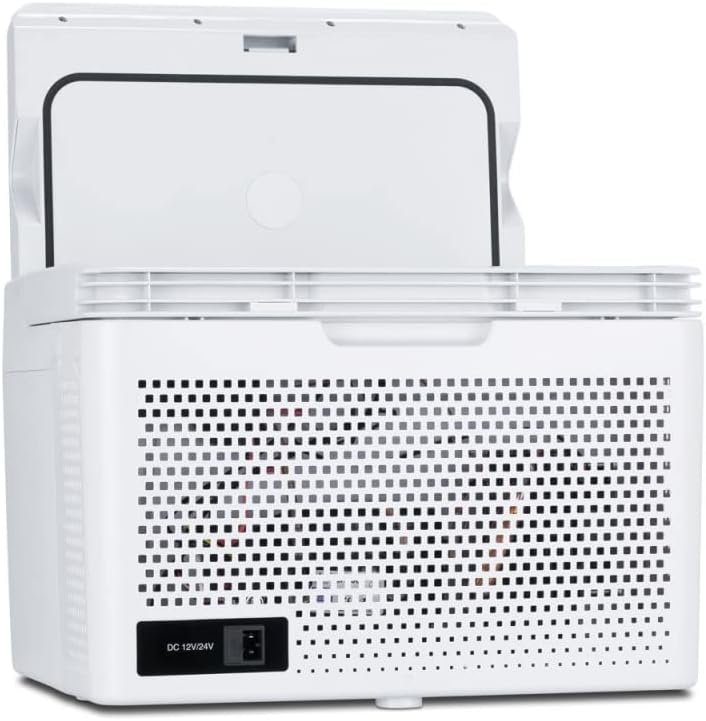 Summit Appliance SPRF11 Portable 12V/24V Vaccine Cooler Capable of Operation as Refrigerator (2-8°C) or Freezer (-20°C) with AC Adapter Included, Digital Thermostat, External Control Panel