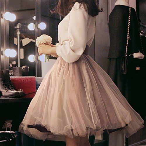 Amazon チュールスカート チュチュ ふんわり ミディア丈 無地 ボリューム フレアスカート ふわふわ 3枚重ね スカート 通販