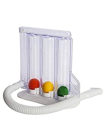 Respirometer 3 Ball Lung Exerciser Respiratory Exerciser Spirometer (Today Deal of the Day)