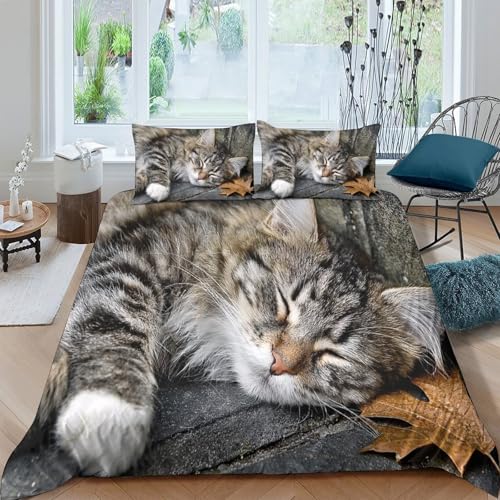 Linge de lit chat endormi pour créer un cocon douillet dans une chambre d'enfant - 4