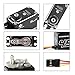 FLASH HOBBY 45KG Coreless Servo 8.4V High Torque Full Metal Gear Servo, IP67 Waterproof Steering RC Servo with Control Angle 270° for 1/10 Scale RC Cars, RC Crawler, Trucks & Robot Parts (45KG)